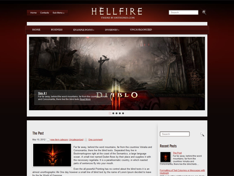 HellFire Free Premium Wordpress Theme