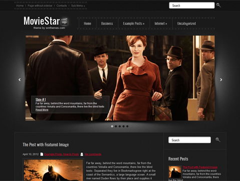 MovieStar Free Wordpress Movie Theme
