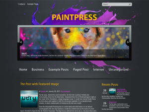 PaintPress Free WordPress Artist Theme