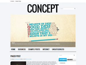 Concept Free WordPress Creative Theme