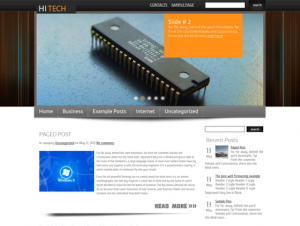 HiTech Free WordPress Technology Theme