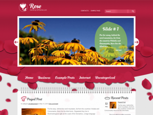 Rose Free WordPress Women's Theme