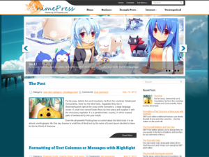 AnimePress Free WordPress Anime Theme