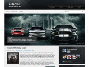 AutoZone Free Automotive Related WordPress Theme