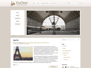 EcoTour Free WordPress Travel Theme