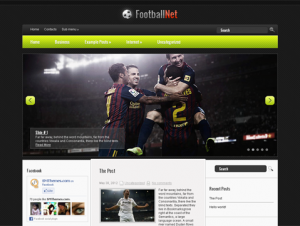 FootballNet Free WordPress Sports Theme