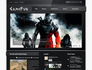 GameFun Premium Free WordPress Game Theme