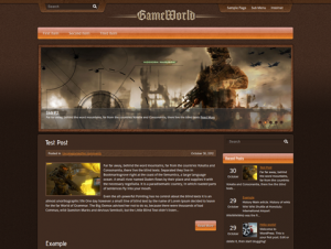 GameWorld Free Premium WordPress Gaming Theme