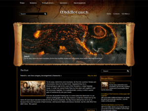 MiddleEarth Gorgeous Free WordPress Fantasy Theme