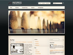 PhotoPress Free WordPress Photography Theme