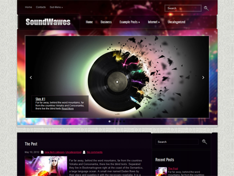 SoundWavesSE Premium Free Wordpress Music Theme
