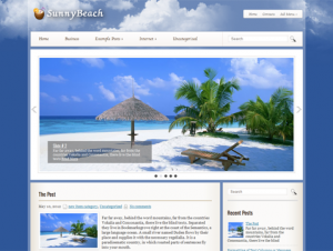 SunnyBeach Free Premium WordPress Travel Theme