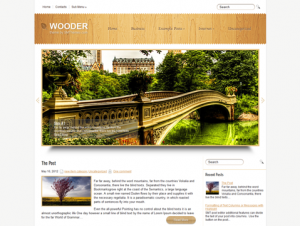 Wooder Free WordPress Nature Theme