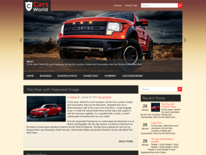 CarsWorld Free WordPress Automotive Theme