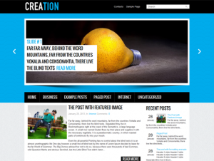 Creation Free WordPress Theme