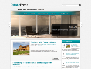 EstatePress Free WordPress Business / Real Estate Theme