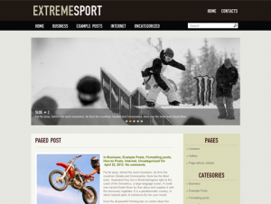 ExtremeSport Free WordPress Sports Theme