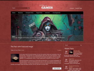 Games Premium Free WordPress Game Theme