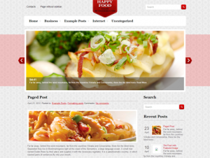 HappyFood Free WordPress Food Theme