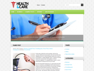 HealthCare Free WordPress Medical / Pharmacy Theme