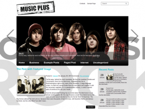 MusicPlus Free WordPress Music Theme