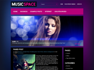MusicSpace Free Premium WordPress Music Theme