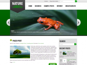 Nature Free WordPress Nature Theme