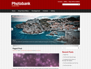 PhotoBank Free WordPress Photography Theme