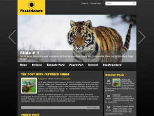 PhotoNature Free WordPress Photography Theme