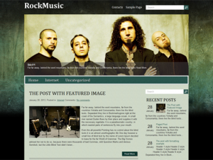 RockMusic Premium Free WordPress Music Theme