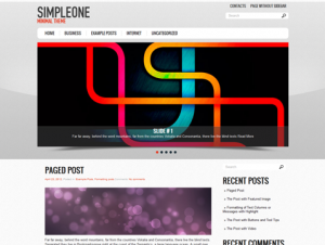 SimpleOne Free WordPress Theme