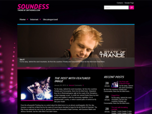 Soundess Free WordPress Music Theme