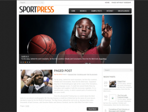 SportPress Free WordPress Sports Theme