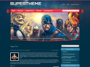 SuperTheme Free WordPress Cartoon Theme