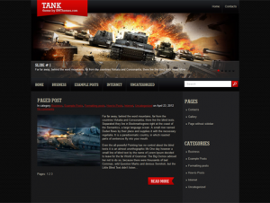 Tank Free WordPress Gaming Theme