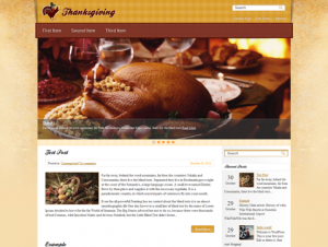 Thanksgiving Free WordPress Thanksgiving Theme