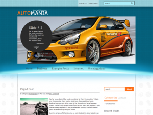 AutoMania Free WordPress Car Theme