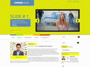CinemaBazar Free WordPress Cinema Theme