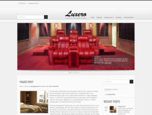 Luxero Free WordPress Interior Theme