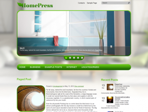 HomePress Free WordPress Theme for Home Interiors