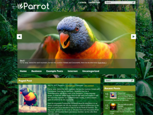 Parrot Premium Free WordPress Nature Theme