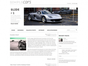 SimpleCars Free WordPress Car Theme