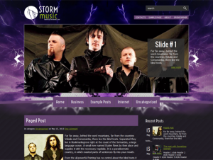 Stormmusic Premium WordPress Music Theme